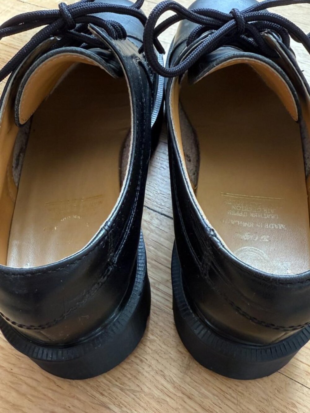 Vintage Dr. Martens Envy Quad Oxford Platforms Black Leather UK 6 - Picture 6 of 7